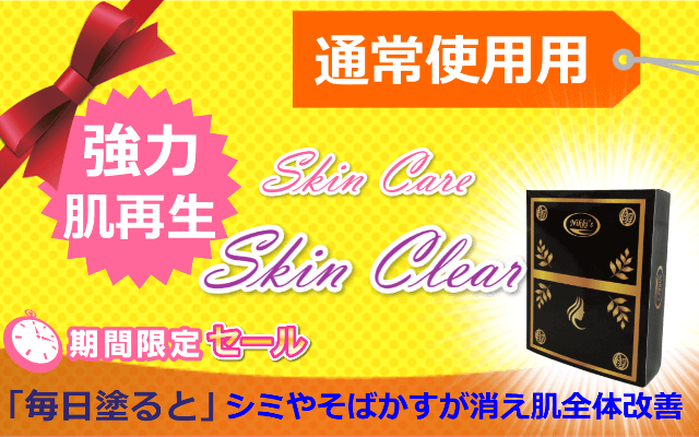 Nikki's Skin Clear 通常使用　(シミ、そばかす、にきび、毛穴、傷跡)